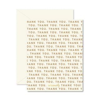 Repeating Thank You Greeting Card