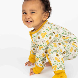 Bee Bamboo Convertible Footie Pajamas