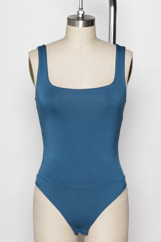 Square Neck Bodysuit (Teal)