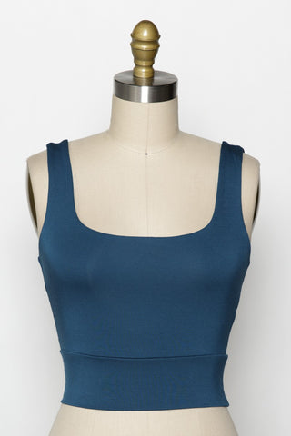 Thick Strap Modal Crop (Teal)