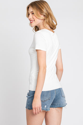 Double Layer Basic Top (Ivory)