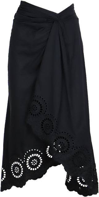 Kayla Wrap Skirt (Black) ONLINE EXCLUSIVE