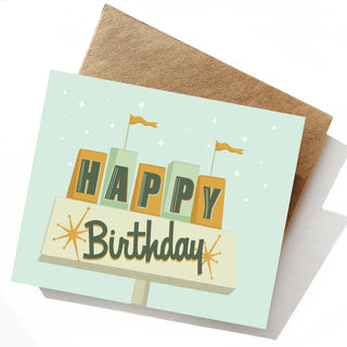 Birthday Vintage Sign Card