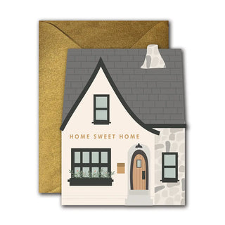 Home Sweet Home Die-Cut Folded Greeting Card