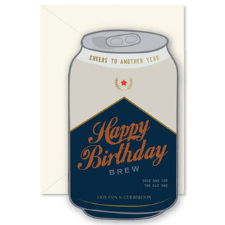 Birthday Brew Die-Cut Folded Greeting Card