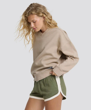Road Trippin Elastic Waist Shorts (CQP0)