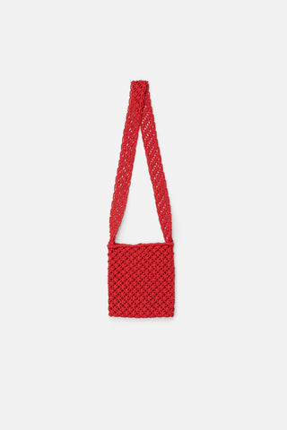 Crochet Shoulder Bag (Red)