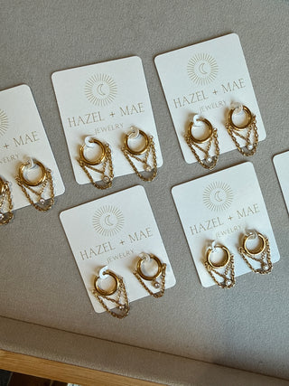 Megan Dangle Hoop Earring