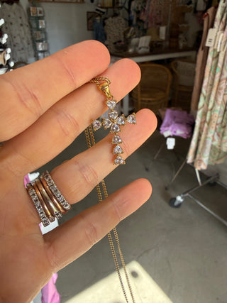 Heart Cross Necklace