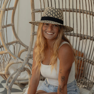 Local Beach Vida Sun Hat (Black/Natural)