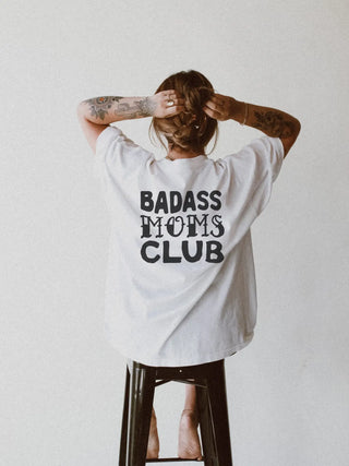 Badass Moms Club Tee (White)