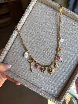 Key Charm Necklace