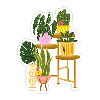 Plant Stand Vinyl Sticker