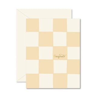 Checkerboard Congrats Greeting Card