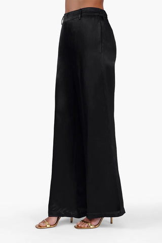 Black Noir Satin Pants