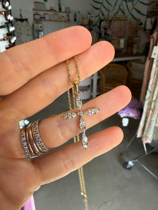 Oval Cross Necklace