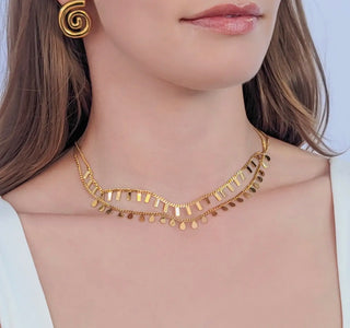 Rectangle Charm Necklace