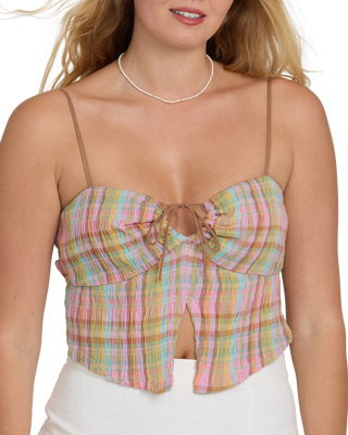Sweet Check Woven Tank (PYP)