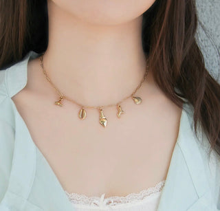 Chandler Shell Charm Necklace