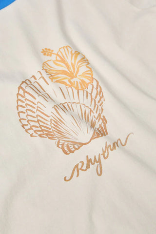 SUNRISE SEASHELL RINGER TEE (WHT) ONLINE EXCLUSIVE