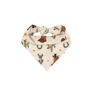 Cowboy Christmas Bamboo Pet Bandana
