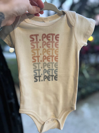 Retro St Pete Earth Tones Onesie