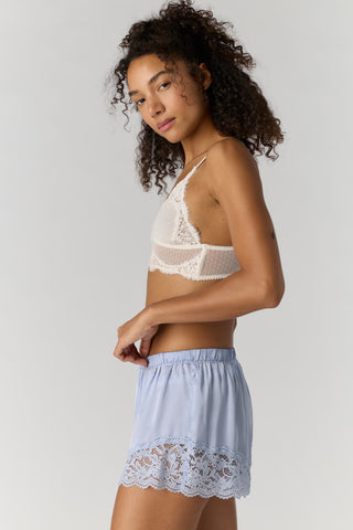 MEET ME IN THE MIDDLE TAP SHORT (Peri Ice)