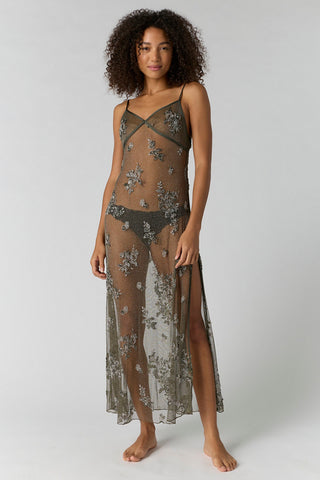 TALK TO ME EMBELLISHED SLIP (SMOKED KALAMATA) ONLINE EXCLUSIVE