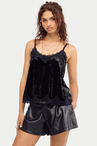 DATE NIGHT READY TANK (Charcoal Velvet) ONLINE EXCLUSIVE