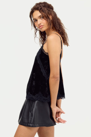 DATE NIGHT READY TANK (Charcoal Velvet) ONLINE EXCLUSIVE