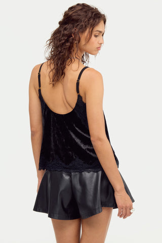 DATE NIGHT READY TANK (Charcoal Velvet) ONLINE EXCLUSIVE