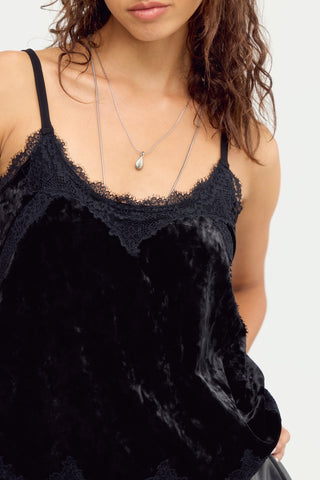 DATE NIGHT READY TANK (Charcoal Velvet) ONLINE EXCLUSIVE