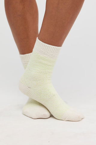 NORDIC KNIT SOCK PACK (Lime Cream)