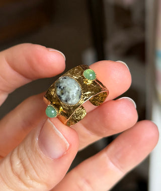 Moss Agate Ring