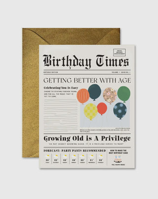 Birthday Times Greeting Card