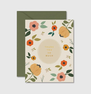 Blooming Thank You So Much Greeting Card