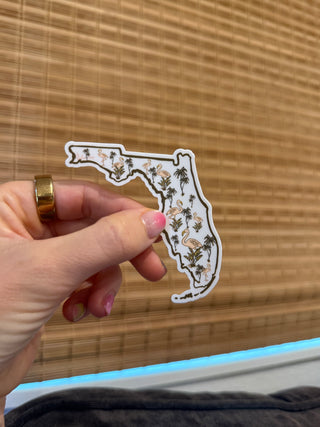 Florida State Flamingo Sticker
