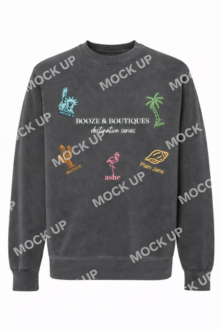 Booze and Boutiques Embroidered Pullover PREORDER
