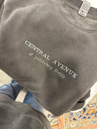 Central Ave Embroidered Pullover PREORDER
