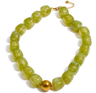 Rylan Necklace (Light Green)