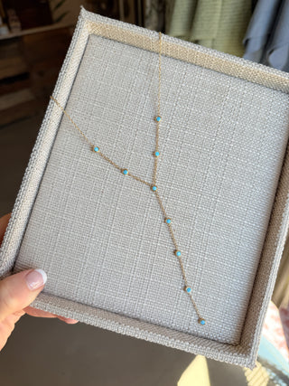 Y Turquoise Necklace