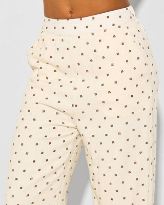 SANDY ESSENTIAL WIDE LEG PANT (CRE)
