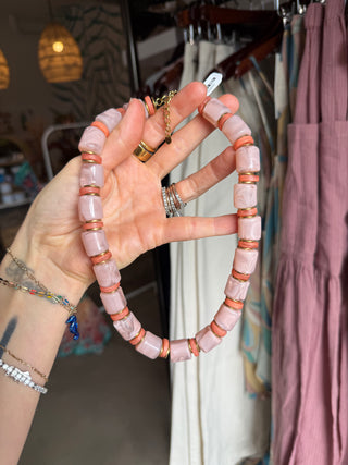 Brittni Necklace (Pink)
