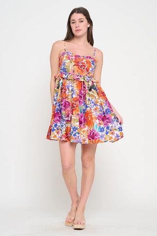Fall Fiesta Strap Tube Dress