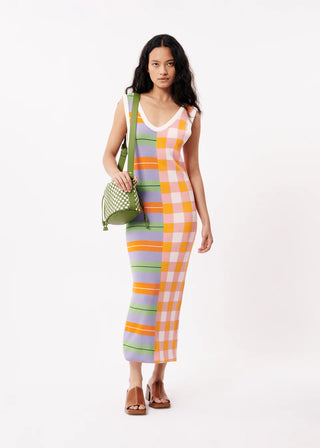 Nevin Knitted Dress (Hot Palette)