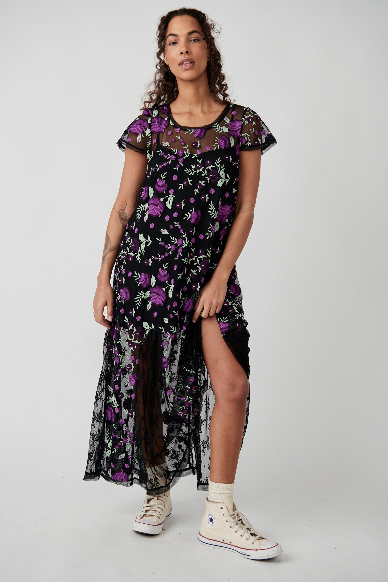 Sky Bright Midi Dress (Purple) – Ashe Couture, Inc
