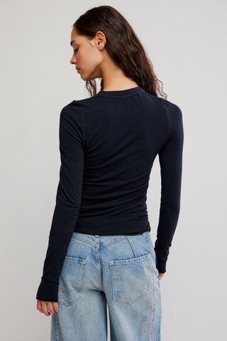 SO SOFT SEAMLESS MODAL Long Sleeve (Black)