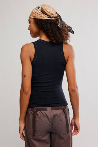 SO SOFT SEAMLESS MODAL TANK (BLACK) ONLINE EXCLUSIVE