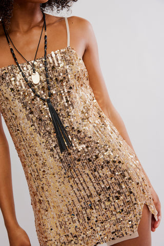 MIDNIGHT KISS MINI SLIP (Gold Combo)