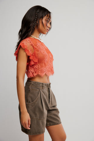 LUNAR ASH LACE TOP (Sunset) ONLINE EXCLUSIVE